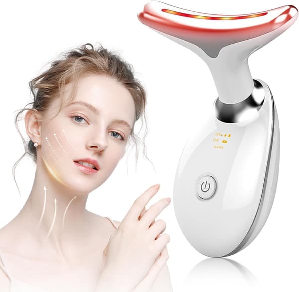 Rypistymistä ehkäisevä kasvohoitolaite 3 tilalla EMS Gua Sha 7 väriä lämmitettävä 45C