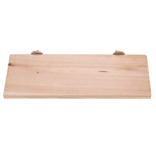 Rektangulært naturligt træ kæledyr hamster chinchilla chipmunk bur tygge legetøj stand platform pedal bestyrelse