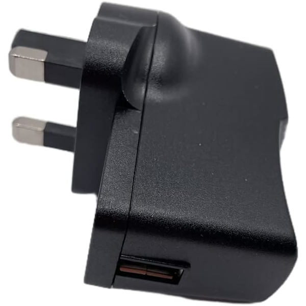 UK lysnetoplader 5V 2A 3-benet USB-stik strømadapter til tablet e-bogslæser USB-ventilator spejllys
