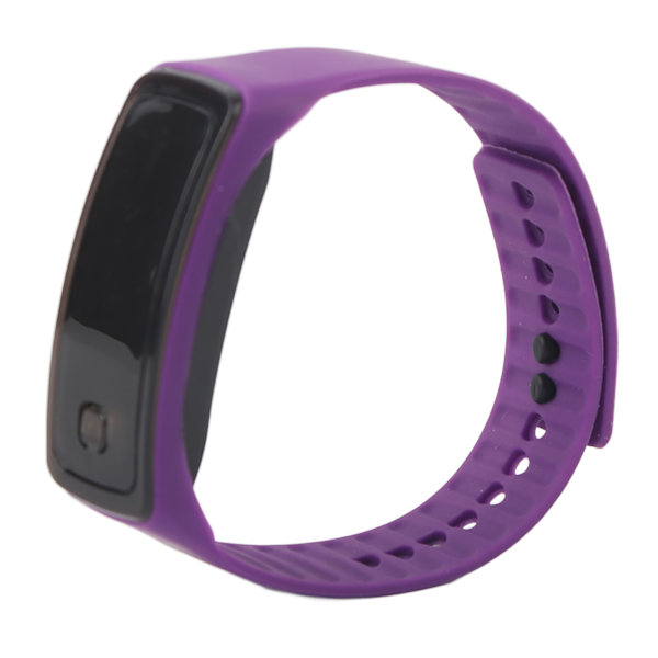 LED-ur, sportssilikone, rem, digitalt 12-timers ur, elektronisk display, armbåndsur