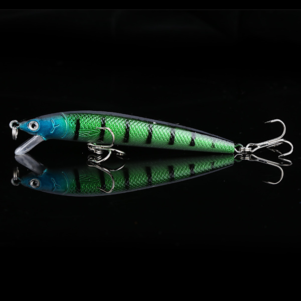 10 stk fargerike fiske lokker 95mm Crankbaits skarpe kroker agn fiskeutstyr