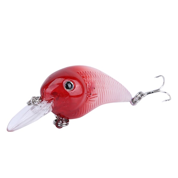 8cm plast LED-blitslys nattfiske lokke agn crankbait fiske hard swimbait (lilla)