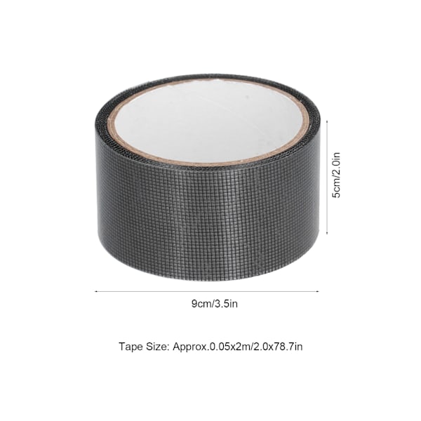 Skærmreparationstape 50mmx2m Myggenet Mesh Tape Vindue Skærm Udskiftning til Reparation af Gaze