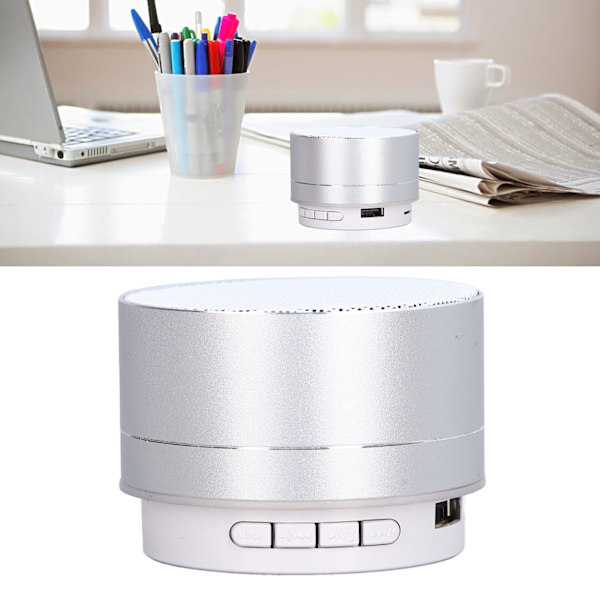 LED Bluetooth-høyttaler Mini bærbar minnekort Fargerik høyttaler Subwoofer USB Trådløs høyttaler for bursdagsgave
