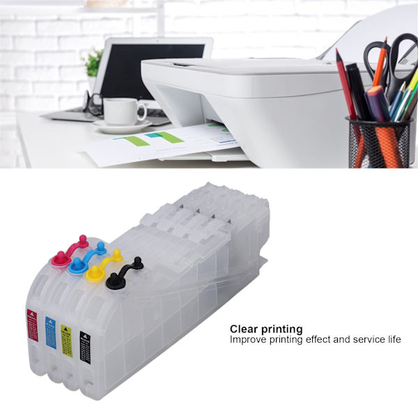Blækpatron Rød Blå Gul Sort Udskiftning Printer Blækpatron til LC3017 LC3019 LC3029 LC3111 LC3211