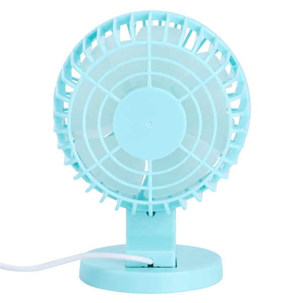 Bærbar Mini Skrivebordsventilator USB Ultra Stille Ventilator 45° Justering til Hjemmekontor DesktopBlå