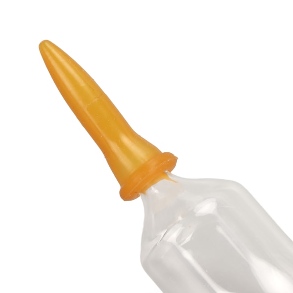 Kjæledyr Melk Mateflaske Glass Justerbar Bue Design Nyfødt Kjæledyr Melk Mateflaske for Kattunge Valp Hamster 10ml