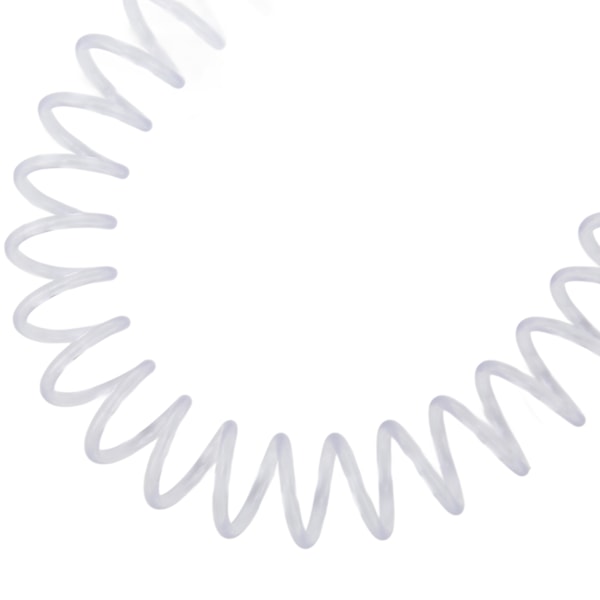 20 st spiralbindningsfjädrar med stor kapacitet, ryggkam, 30 hål, 13 mm diameter, transparent
