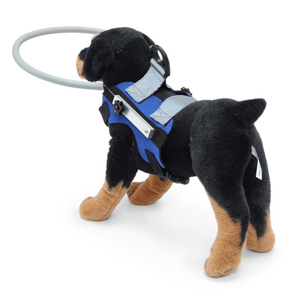 Pet Blind Halo Praktisk Kollision Undvikande Lättvikts Blind Halo Sele med reflekterande effekt för blinda hundar Katter Blå M Cirkeldiameter