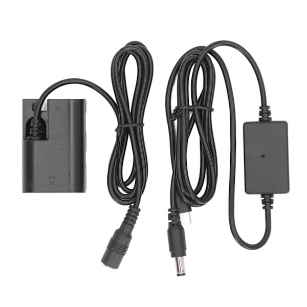 Dummy Batteri Udskiftning LP E6N Dummy Batteri Med Type C Buck Adapter til 5D Mark IV 5D Mark IlI 5DSR 6D Mark Il