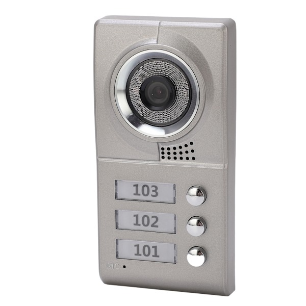 3 Lejlighedsenheder 7 tommer Videodørtelefon Intercom Dørklokke IR Kamera Indgangssystem (AU 110V‑240V)