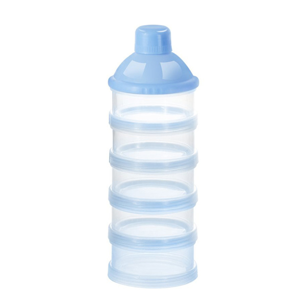 Babymelkpulverdispenser 5 lag Non Spill Stackable Snack Oppbevaringsbeholder