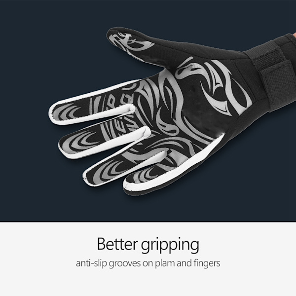 Keep Diving 2MM Varm Neoprenhandskar Simning Dykning Snorkling Handskar Utrustning (Svart XL)