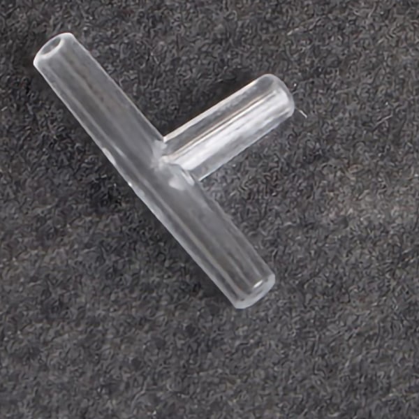 Oxygenpumpe-stik, transparent akryl akvarium luftslange-stik til fiskebeholder T-type tee