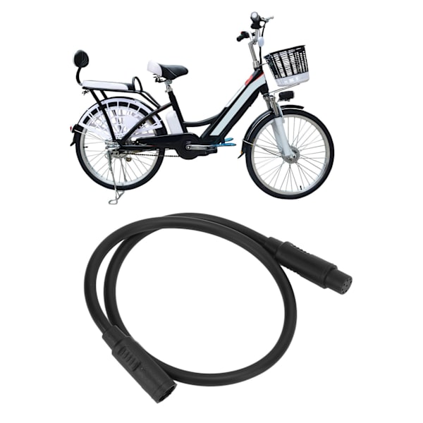 8-polet forlængerkabel til midtermonteret motor 1T4 hovedledning 8-polet forlængerkabel til elektrisk cykel tilbehør 40 cm