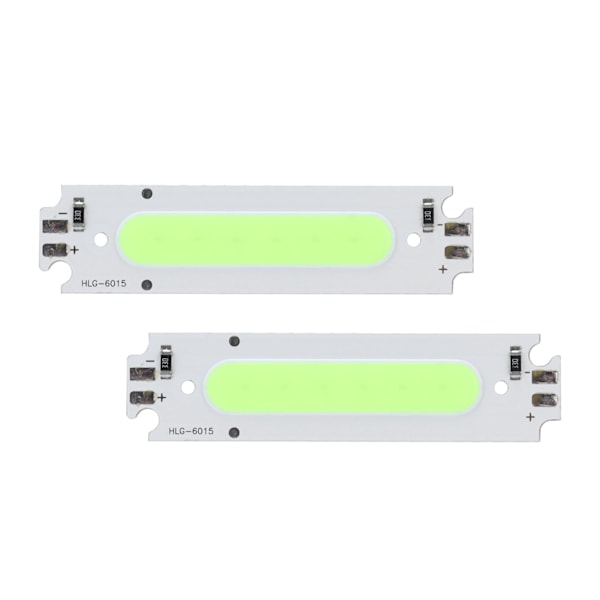 10 kpl LED-siruja COB-valonlähde Pitkä nauhavalaisinhelmet 12V 2W Auton valaistustarvikkeet Vihreä valo