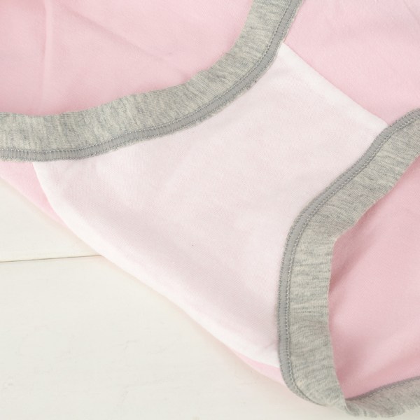 Soft Breathable Cotton Pregnancy Maternity Underwear Low Waist Women Briefs Panties (Pink XL)