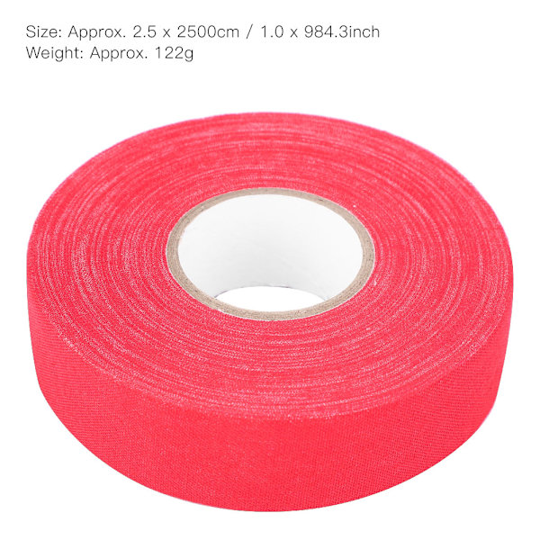Holdbar hockeybeskyttende tape sport sikkerhetsbadmintonstangstangputer hockeytape rød