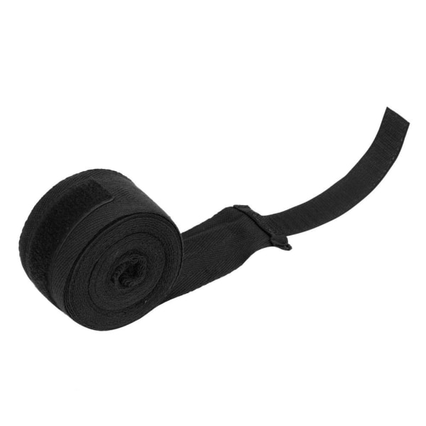 1 par elastiske håndbindsbandager Punching Handwrap Protector til boksning Muay Thai (sort, 2,5 m)
