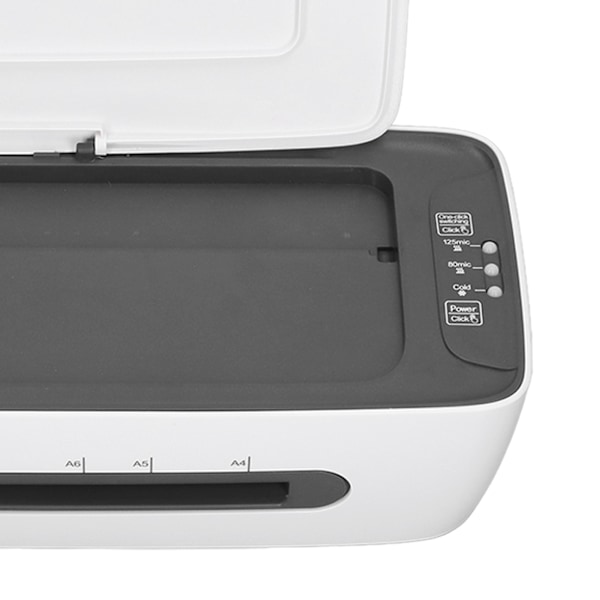 Fotolaminering Maskin Varm Kallt A4 Laminator med 12 Laminering Ark Hål Punch Pappersskärare Hörn Rundare EU-kontakt 220‑240V