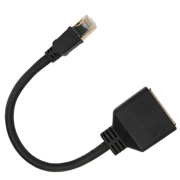 RJ45 Ethernet-adapterkabelforlænger 1 til 2 porte Fremragende forbindelsessender Splitter-adapter til hjemmekontor