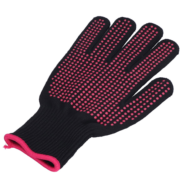 4 stk varmebestandige hansker Høy temperaturbestandige anti-skolding votter med silikonknopperRose Red Silicone Rose Red Edge