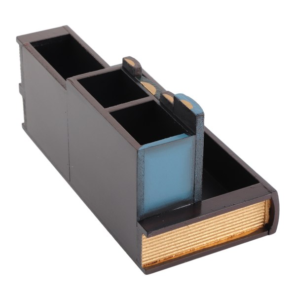 Trefarge Penneholder Retro Stil Unik Design Premium Tre Stødig Holdbar Bred Applikasjon Blyantholder