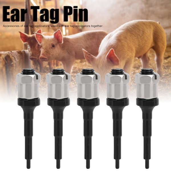 5PCS Øremerke Nål Pin for Storfe Kuer Griser Geiter Sauer Øremerke Applikator Tang Kvegbruk
