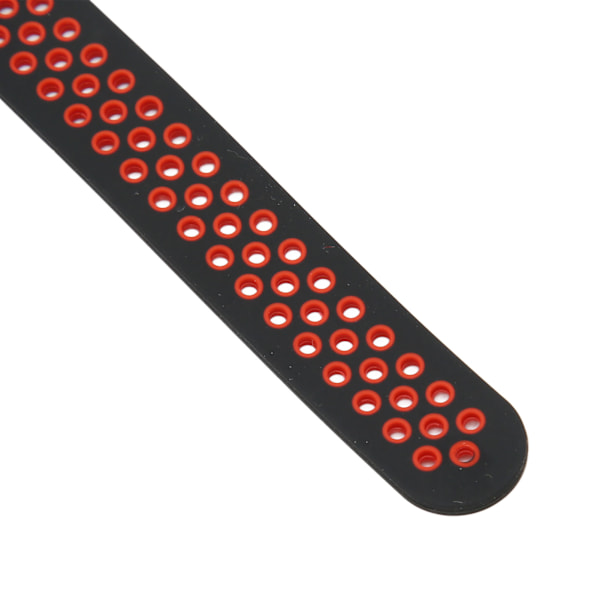 2 i 1 klockarmband för Redmi Watch 3 Snabbkoppling Mjukt Silikon Svettåligt Smartwatch Armband Svart Röd