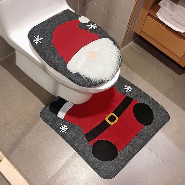 Juletoalettsetetrekk og mattesett - Festlige juletrepynt til hjemmefester