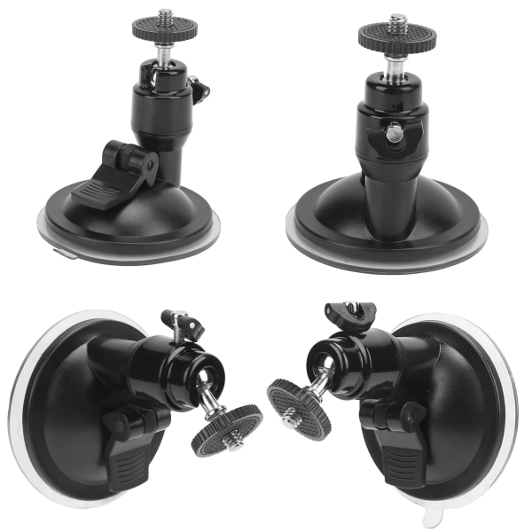 Universal justerbar legering og plast InCar sugekoppmontering adapter base tilbehør (svart)