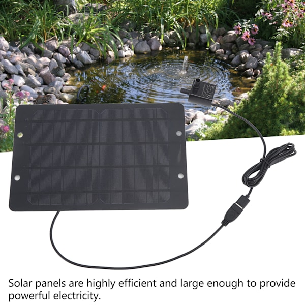Aurinkopaneelinen suihkulähdepumppu 6V 10W USB-aurinkopaneelinen suihkulähdepumppu lintukylpyyn puutarhaan takapihan altaaseen