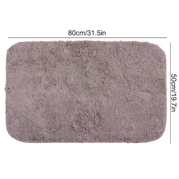 Pehmeä ja mukava paksutettu kylpyhuoneen ja keittiön lattiamatto liukastumaton lattiamatto kotikäyttöön Ruskea 50x80cm