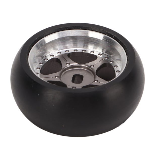 4 st RC-däck 5-uddig stjärna aluminiumlegering stark dämpning glänsande RC-driftrdäck för 1/28 för K969 för K989 för P929 Titanium
