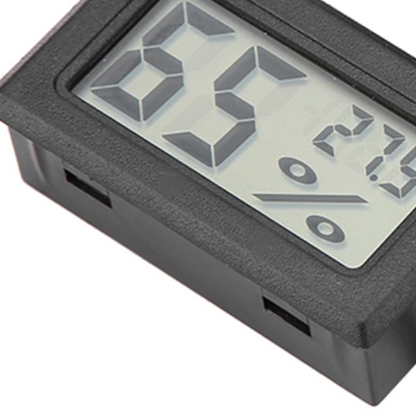 Inbyggd Mini LCD-termometer Hygrometer Fuktighetstemperaturmonitor med extern sond