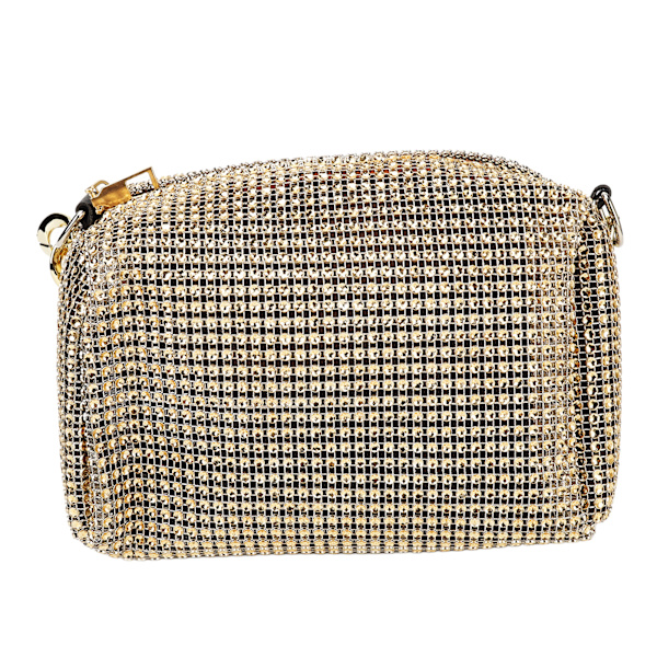 Kvinners Messenger Bag Golden Rhinestones Håndveske Tykk Kjede Messenger Bag Trendy Trendy Håndveske Golden Free Size