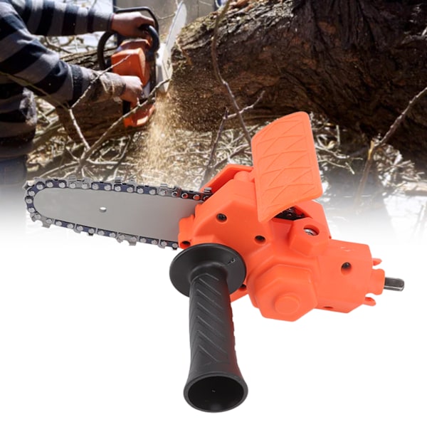 4in Mini Drill to Chain Saw Adapter Simple ABS Steel Portable Electric Chain Saw Converter Accessory for Electric Drill