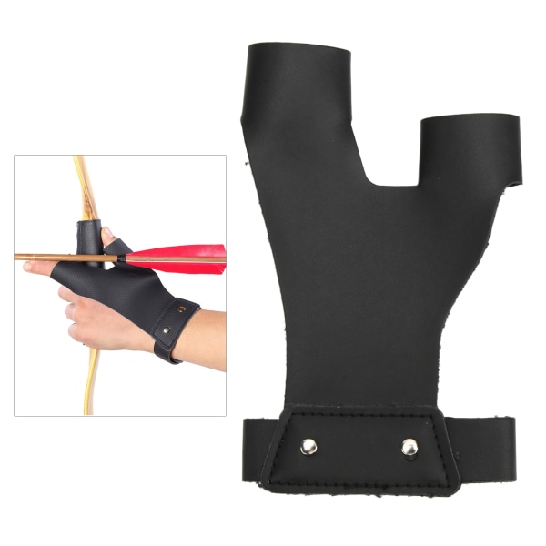 Bågskytte Skyddshandske Läder Handskydd Bågeskytte Handske Traditionell typ för vänsterhand utomhus
