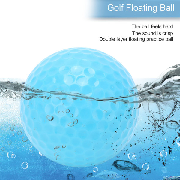 2-lagers flytande golfboll flyter vattenområde utomhus sport golf träningsbollar ljusblå