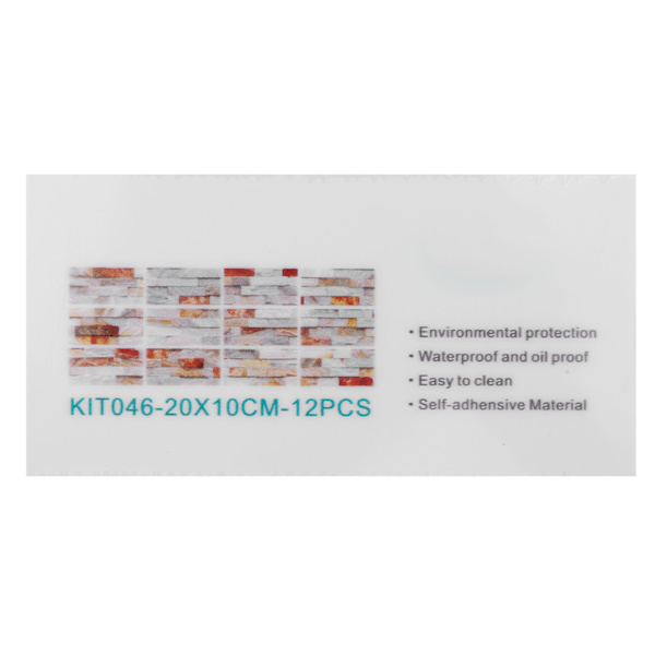 12 kpl PVC-laattatarra Vedenpitävä itseliimautuva kylpyhuoneen keittiön olohuoneen sisustuslattiatarra (KIT046)