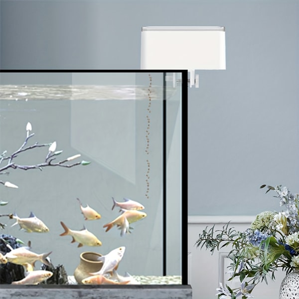 Mini Automatisk Fiskefoderautomat Akvarium Digital Dispenser Kapacitet ca. 50 Gram