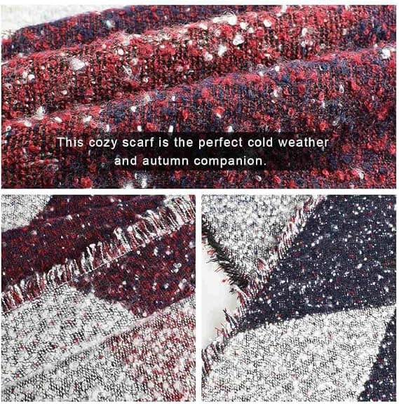 Stor Överdimensionerad Sjal Pashmina Wrap Poncho Tjock Stil Sjal Patchwork Cape Sjal för Kvinnor