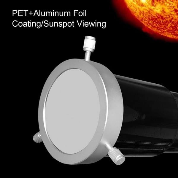 Kalvofilmi 164-190 mm objektiivin linsseille, tähtitieteelliset teleskoopit, auringonfilmit auringonpimennyksen ja auringonpilkkujen havainnointiin