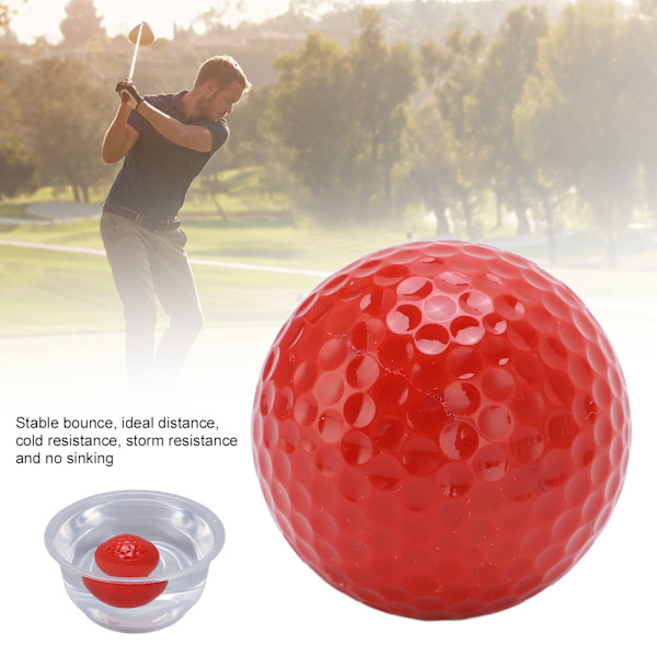 2 Lag Golf Flydende Bold Flyde Vand Række Udendørs Sport Golf Praksis Træningsbolde Rød