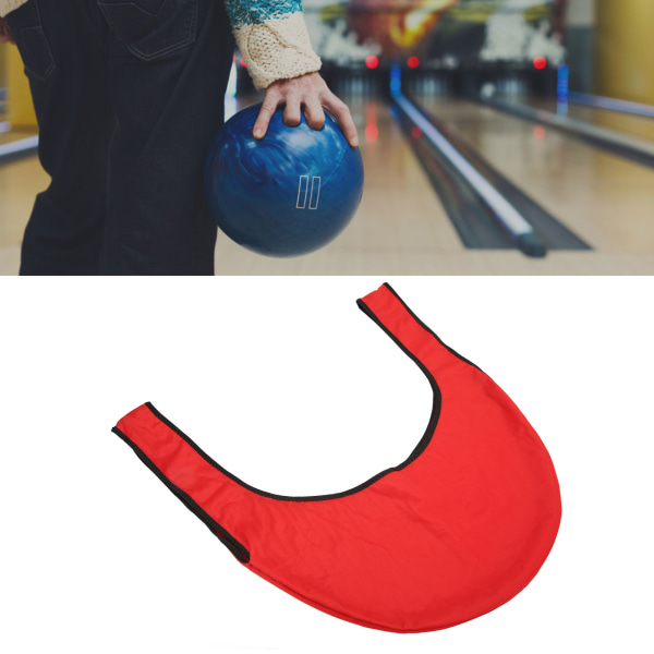 Bowling Gungbräda väska 60 cm Längd Polyester Twill Foder Handtag Design Bärbar Bowling Ball Sling för skydd Röd