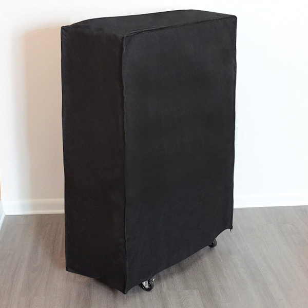 Svart bärbar hopfällbar sängöverdrag möbler dammskyddande skyddande överdrag för inomhus- och utomhusbruk 102x33x104 cm