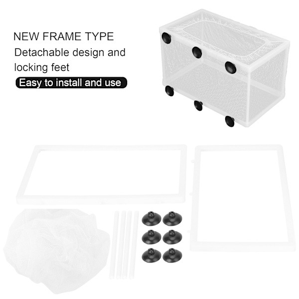 Akvarium Fisk Yngelbox Isolering Box Yngel Kläckningsmaskin med SugkoppL