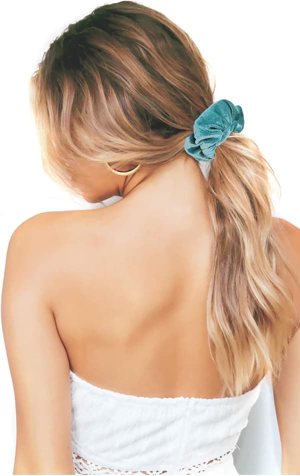 Hårelastikker til kvinder og piger, premium fløjls-scrunchie til hår, søde farver, elastiske tykke bånd, bløde reb, hestehaleholder, hårtilbehør