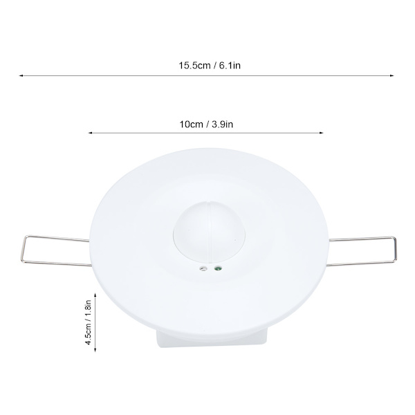 360° Inbyggd Mikrovågsensor Radar Induktionssensorbrytare med Brandbekämpningsgränssnitt 220-240V