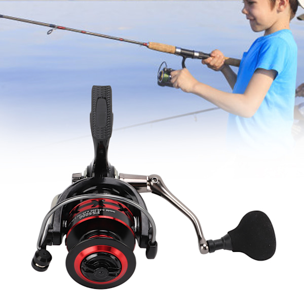 Metal Spinning Fishing Reel CNC with EVA Grip Metal Rocker Arm Long Throw Fishing Line WheelFS5000